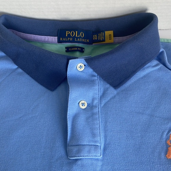 Ralph Lauren Polo BIG Pony multi colored men’s size XXL SHORT SLEEVE SHIRT - Picture 11 of 12